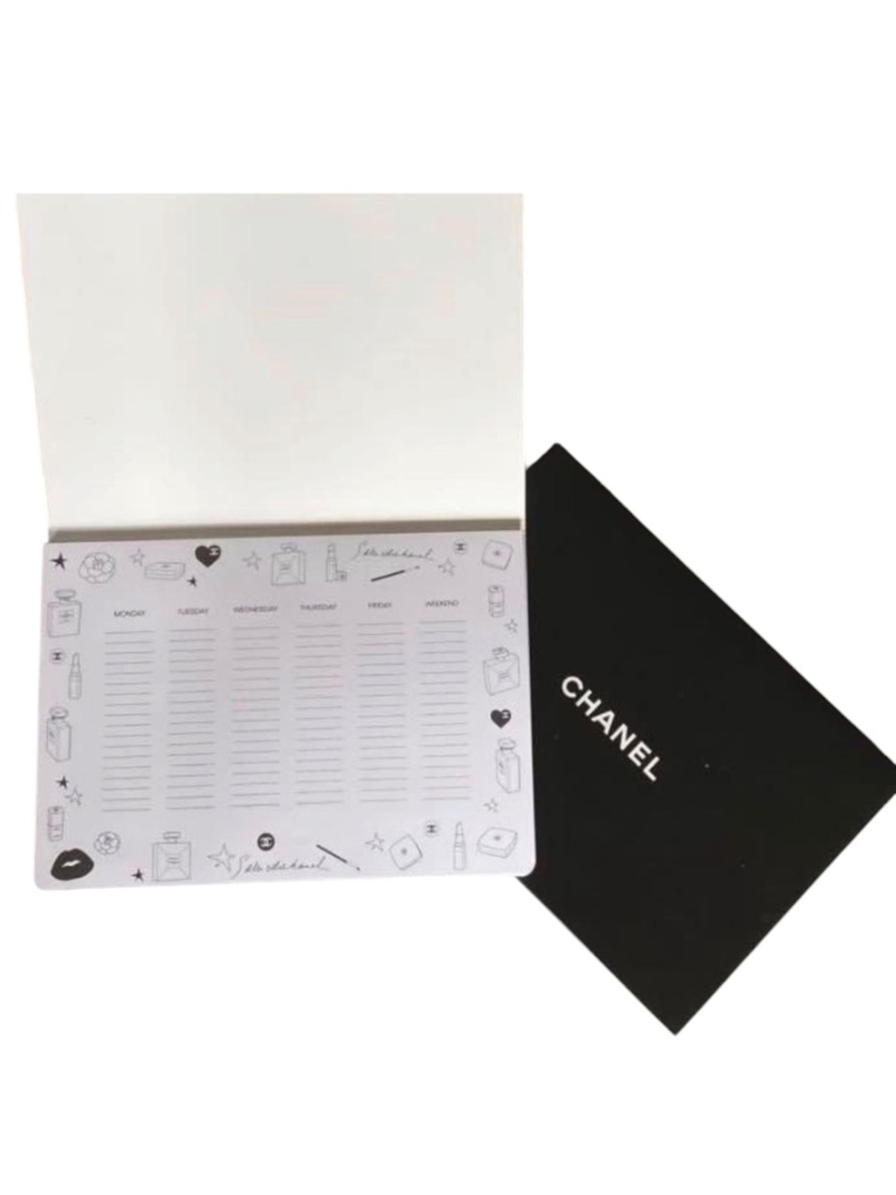 Chanel Beauty Undated Weekly Calendar - NIB